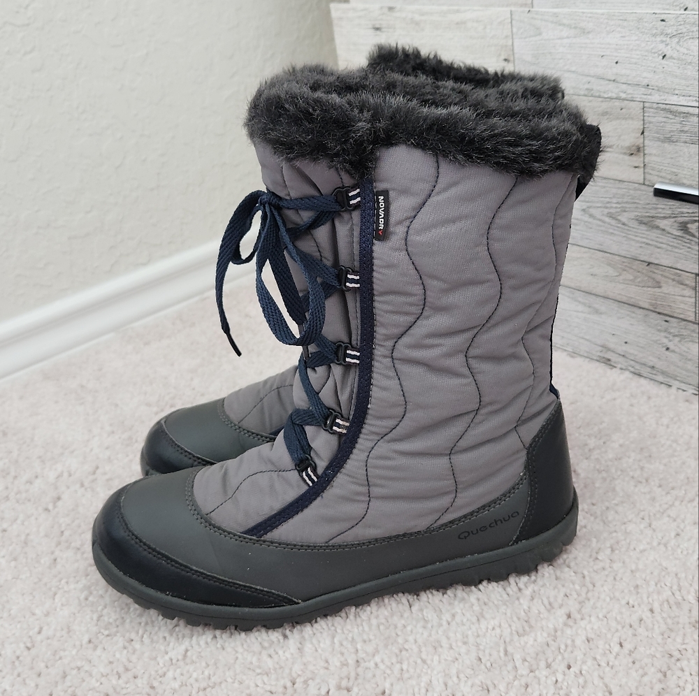 Quechua Tika Lady Grey Waterproof Winter Boots